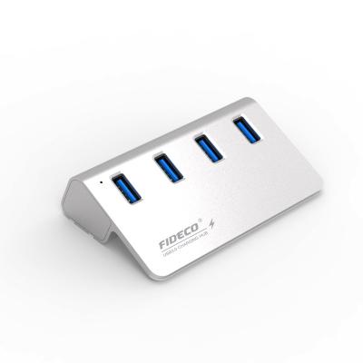 China Aluminum Shell USB 3.2 Ports Gen 2 4 10Gbps USB Hub Muti Ports USB Hubs With Power Adapter for sale