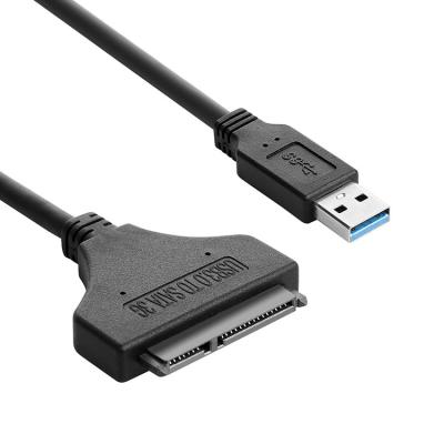 China Cheap sata to 2.5 usb30 usb 3.0 adapter cable 7 15 pin sata to usb 3.0 adapter sata cable for hard drive 2.5 for sale