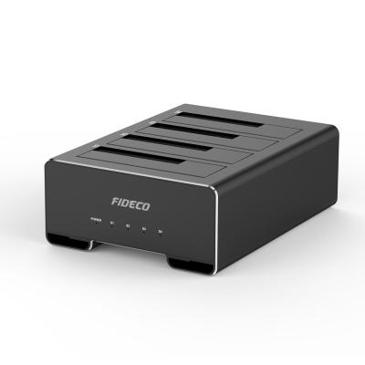 China plastic 3tb hdd docking station usb 3.0 4 bay sata hdd docking station for hard drive 2.5 3.5 for sale