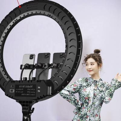 China Hot Selling Portable 460 Cell Phone Led Ring Light 18 Inch Dimmable Photography Ring Light 2.1m Cell Phone Tripod SY-ZB18 for sale