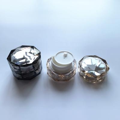 China Luxury Luxury Cosmetics Packaging Luxury Clear Cosmetics Face Cream Jar 10g15g for sale