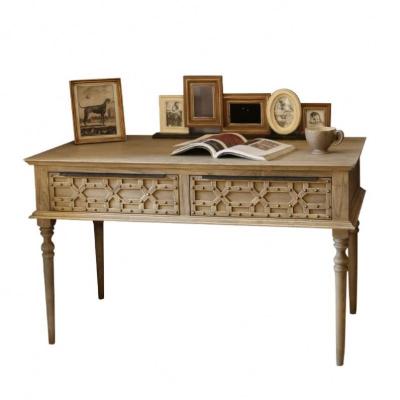 China Eco - Friendly American High End Antique Wooden Oak Desk Custom Fashion Furniture for sale