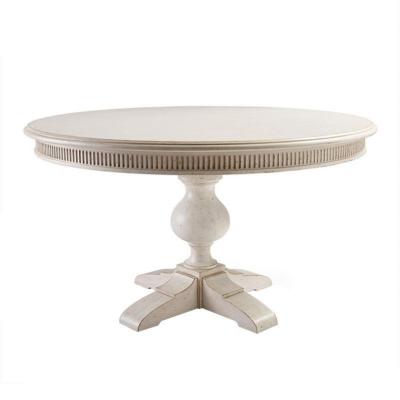 China American high-end creative restaurant white country table SOLID wood solid wood custom furniture for sale