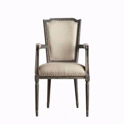 China American Style Antique High End Fashion Restaurant Wood Dining Chair Real Wood Custom Furniture for sale