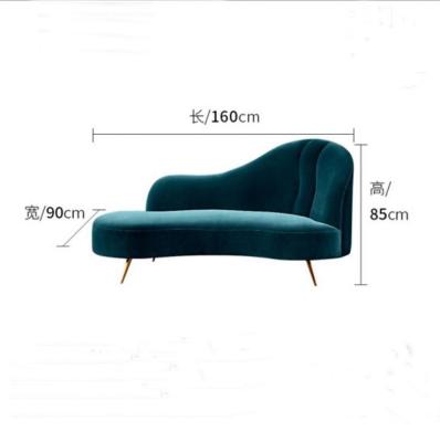 China Modern Minimalist Elegant Modern Velvet Fabric Recliner Sofa High End Custom Living Room Furniture for sale