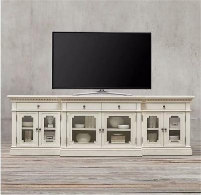 China Contemporary Factory Wholesale Custom Made French Furniture Living Room High End Oak TV Stand for sale