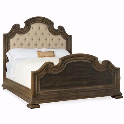 China Customization Wooden American Bedroom Furniture Retro Old Antique Beds Solid Wood Modern Wood for sale