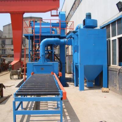 China 800-3000mm Roll Type Shot Blasting Machine Pass Pipe Shot Blasting for sale