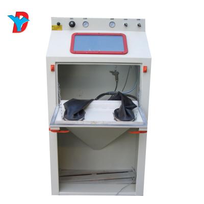 China Sand Blasting Process For Small Glass Type Sand Blaster 6050-Dry Sandblasting Machine Mini Sandblasting Metal Parts Sand Blasting Machine for sale