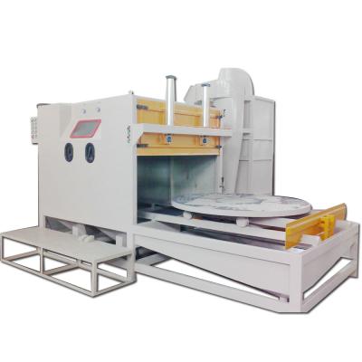 China Sand blasting process for small metal parts roll sand blasting device DY-1515P turntable sand blasting device cleaning equipment for sale