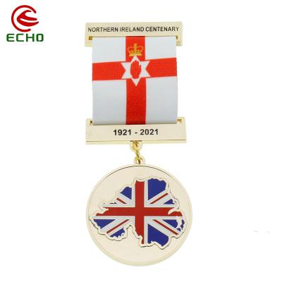 China Europe Design Your Own Custom Zinc Alloy Enamel Miniature Sport Metal Eagle Scout Medal for sale