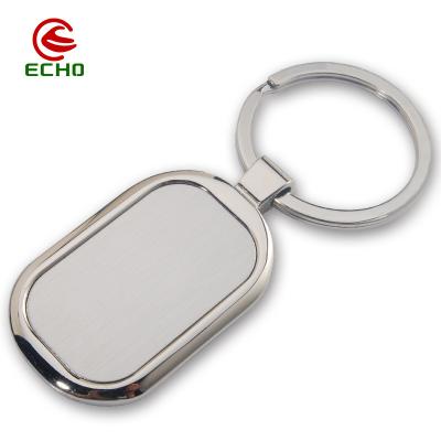 China Wholesale Low Price Design Logo Keyring Metal Custom Stainless Sublimation Mute Key Steel Chain From Metal Manufacturer for sale