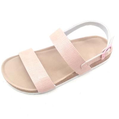 China 2022 New Fashion Cork Foam Cushion Outdoor Women's Bio Light Straps Foot-bed Anti-Slip Relieve Sandals for sale