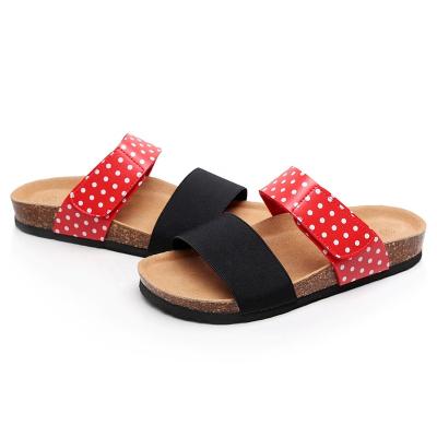 China 2021 New Fashion Cork Foam Cushion Lightweight Footbed Anti-slip Outdoor Beach Shoes Women Straps Sandals for sale