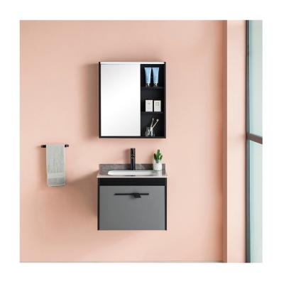 China 2022 60CM New Modern Wall Mounted Bathroom Mirror Cabinet Vanity Bathroom Furniture Living Cabinet for sale