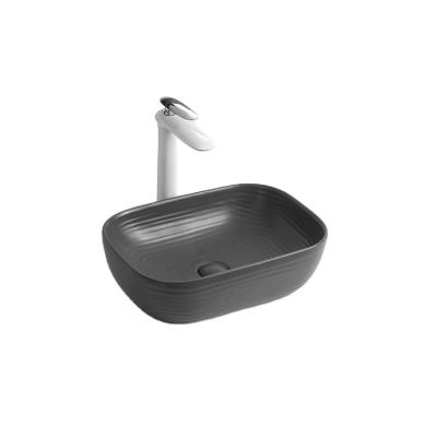 China Modern Custom High Quality Countertop Apartment Sink Faucet Ceramic Fired Sinks for sale