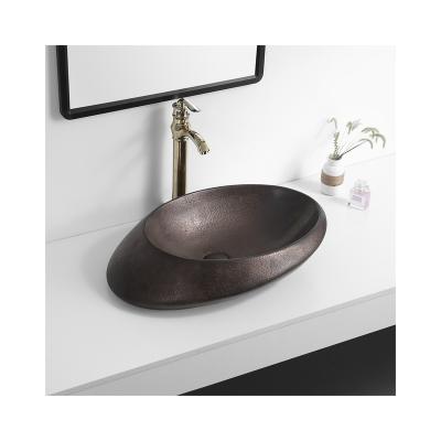 China Special Sale Modern Style Sinks New Style Ceramic Fired Bathroom Vanity Art Basin Sink for sale