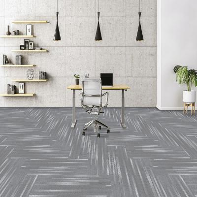 China Washable Seats Self Adhesive Carpet Tiles 50x50 Living Room Office Carpet Tiles Non-Slip Peel and Stick Carpet Tiles for sale