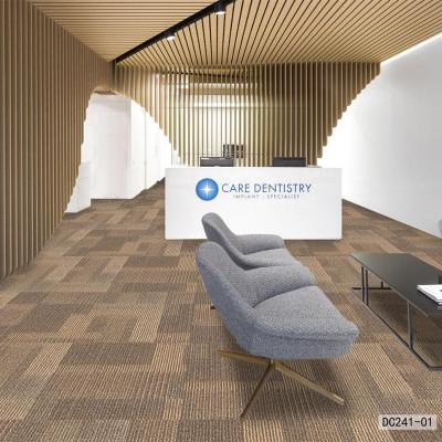 China Stain Resistant Commercial PP Tufted Loop Pile With PVC Backing Carpet Used For Office Home for sale