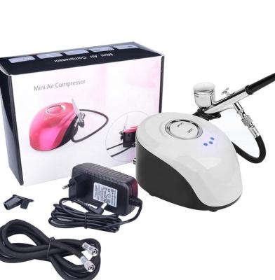 China Makeup Nail Airbrush Makeup Air Brush Compressor Kit Machine for Body Paint Tattoo Tan Cake Decoration Tools for sale