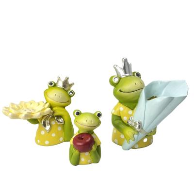 China Green frog home decoration minimalist high-grade living room TV dedicated decoration for sale