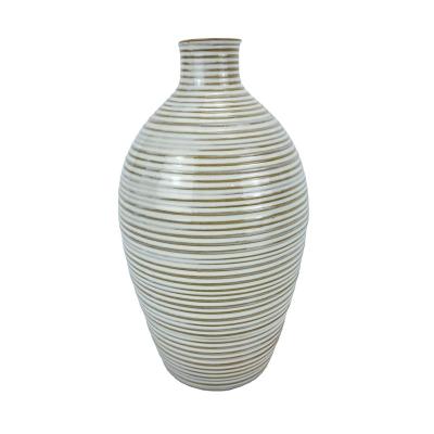 China Artistic / Realistic Crystal Vase Customization Porcelain Vase Home Stone Large Body Vase for sale