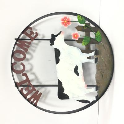 China Modern Cow Garden Metal Pile China Grass Decoration for sale