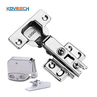 China LOGO 35mm Modern Custom Hidden Self Closing Door Hinge Stainless Steel Closet Furniture Cabinet Door Hinge for sale