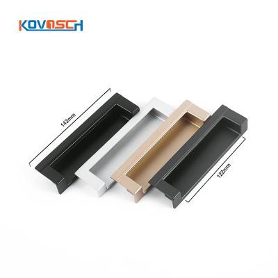 China Wholesale Single Black Gold Skin Drawer Handles Hidden Invisible Knob Cabinet Wardrobe Handle Cabinet Door Handle for sale