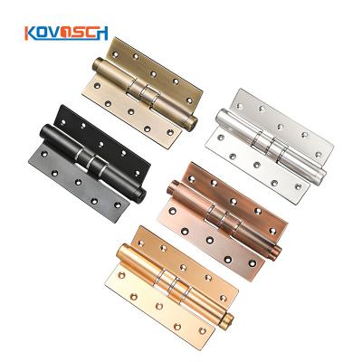 China 4 Inch Modern High Quality Satin Color Metal Stainless Steel Spring Door Hinge Heavy Duty Round Corner Hinge For Window for sale