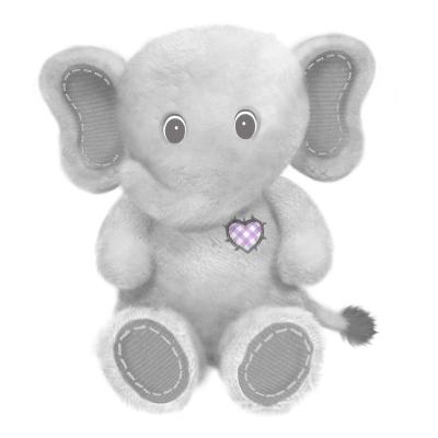 China Eco-Friendly Plush New Arrival Material OEM Design Stuffed Gray Sitting Elephant Plush Toy for sale