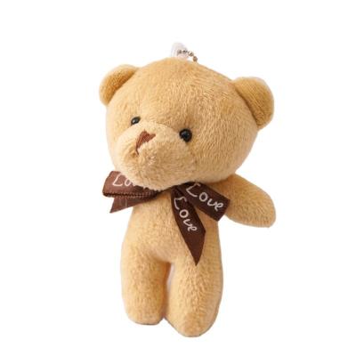 China Wholesale Custom Mini Bear Toys Cute Stuffed Plush Animal Bear Pendant Teddy Bear Keychains for sale