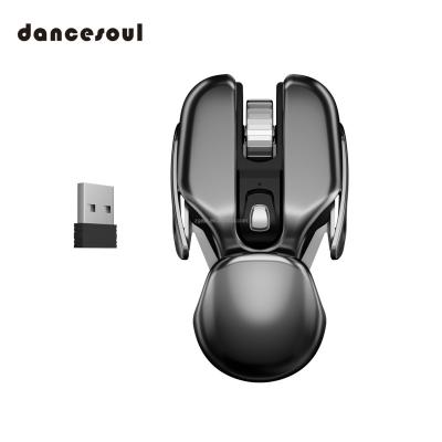 China Rechargeable Wireless 3D Mouse With 2.4GHz USB Nano Receiver Ergonomic Metal Base Optical Mouse PC Portable Laptop for sale