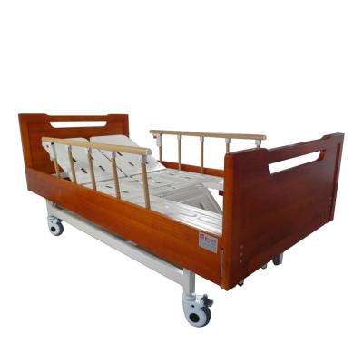 China Factory wholesale metal manual four-function bed multi-function medical bed patient nursing older hospital bed KL-JDHC1 for sale