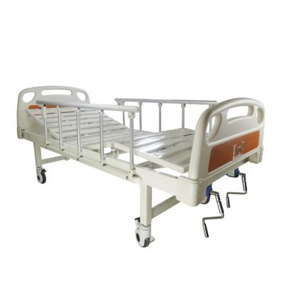 China Cheap price steel medical equipment multifunctional patient manual hospital bed for sale