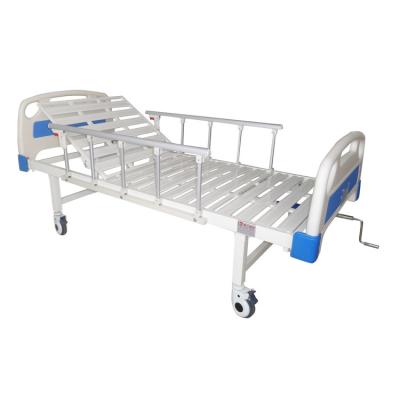 China KL-HLC1d Hospital Bed Equipment Hospital Furniture Metal Crank Steel Medical Bed Steel Adjustable Hospital Beds for sale