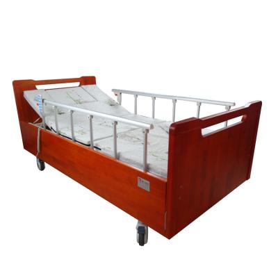 China Metal Crank Hospital Bed KL-JDDHC1 Hospital Bed Equipment Medical Furniture Wood Manual Adjustable Hospital Beds for sale