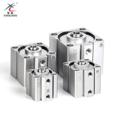 China Garment Shops Pneumatic Cylinder SDA50/63/100/80-10*20X35X30X15 Thin Piston Internal Tooth Compact Cylinder SDA*45*40X75 for sale