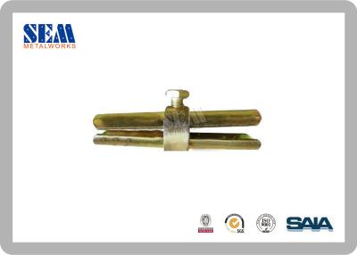 China Galvanized Joint Scaffolding Clamps with Golden Circular Ring Thickness 4mm for sale