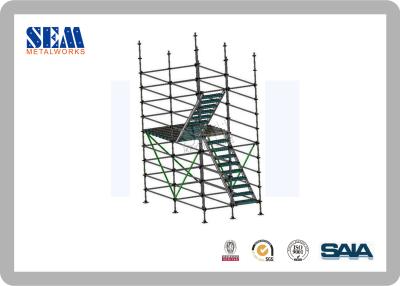 Chine L'immersion chaude de la construction Q345 a galvanisé l'échafaudage de Ringlock horizontal à vendre