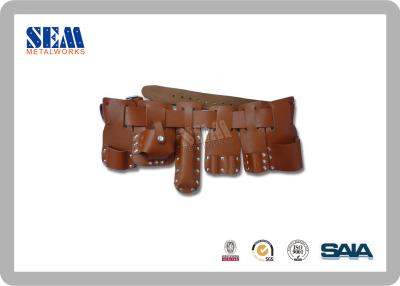 China Cow Leather Scaffold Accessories Tool Belt & Holder With Steel Roller Buckle for sale