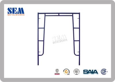 China Electro-Plated Wallthrough Scaffolding Frames With 42.9mm Steel Tube for sale