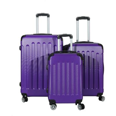 China Popular Designed ABS Hard Shell Lightweight Suitcase Portable Zipper Luggage Travel Trolley Case for sale