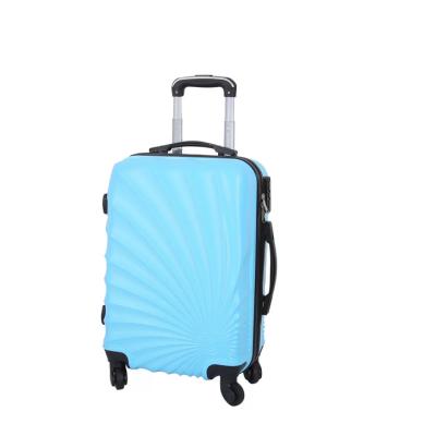 China Popular Stylish Blue Lightweight Women Case ABS Lightweight Travel Suitcase for sale