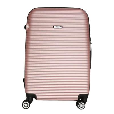 China Popular Stylish Multifunctional Suitcase Woman Luggage Case Travel Pink Suitcase With Four Spinner Wheels for sale