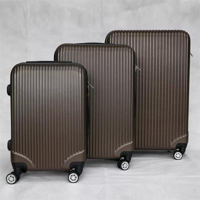 China Popular Personalized Tan Luggage Bag Suitcase For Business ABS Unisex Travel for sale