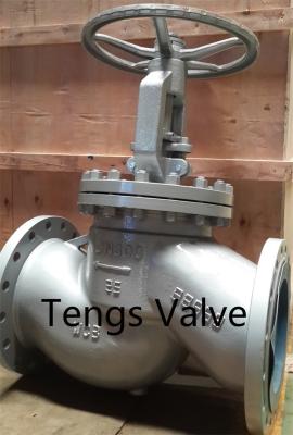 China DIN Standard Stop Valve PN25 Flanged Ends Cast Carbon Steel Handwheel Globe Valve for sale