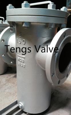 China API Cast Steel Industrial Flanged Basket Stainer, Bolted Cover Simplex Strainer for sale