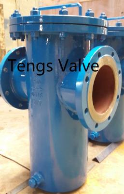 China Carbon Steel Fabricated Simplex Basket Strainer Welded Type API Strainer Flanged Filter zu verkaufen