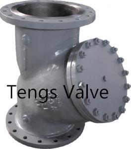 China API Flanged Cast Steel Industrial Y Strainer Ansi Y (Wye) Type Filter CLASS 150 LB / 150# for sale